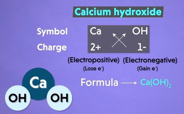 The chemical formula for calcium hydroxide