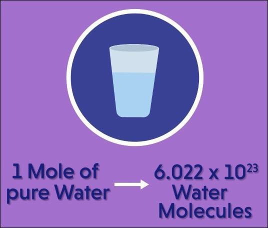 One mole of water